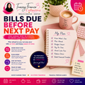 Bills Due Before Next Pay Planner