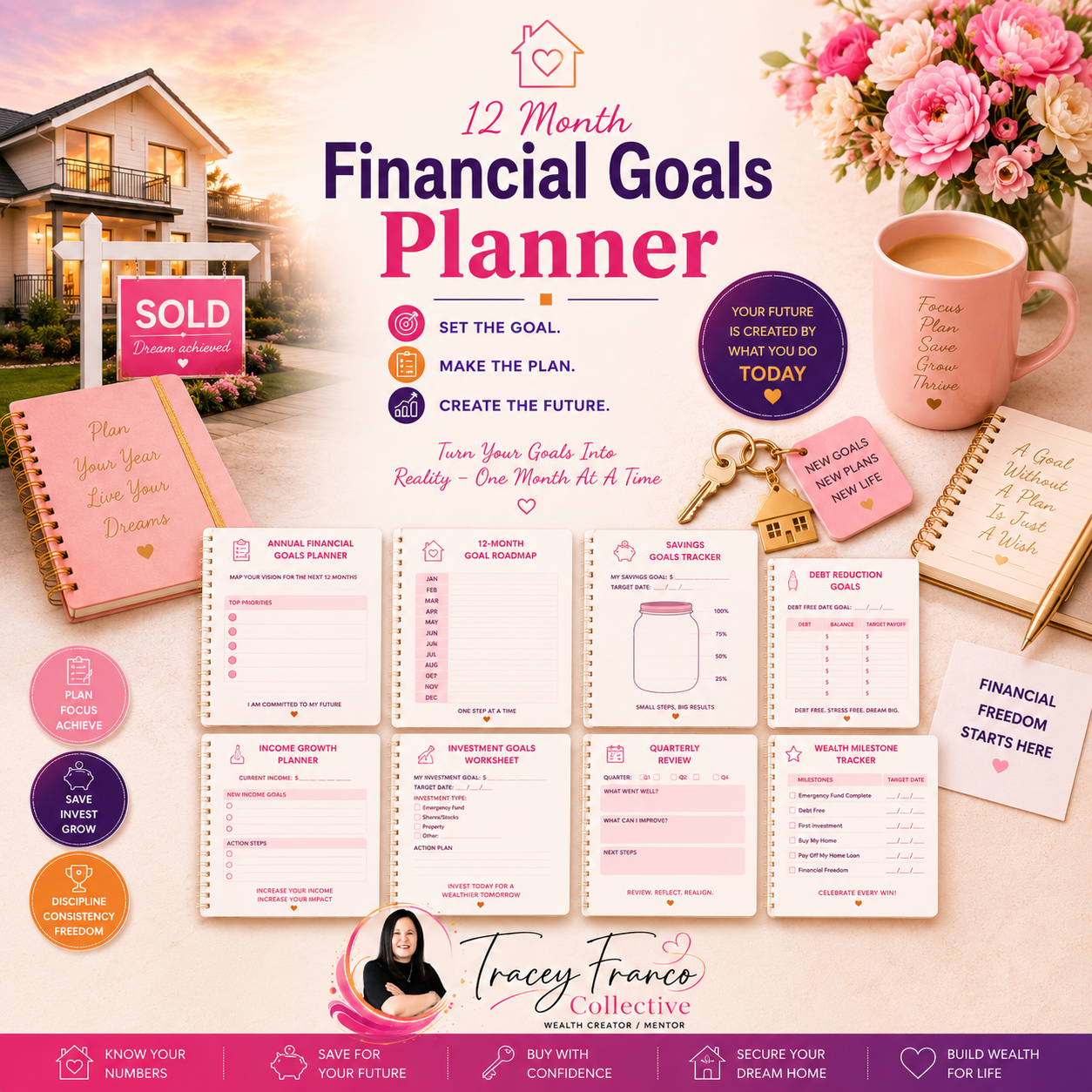 12 Month Financial Goals Planner