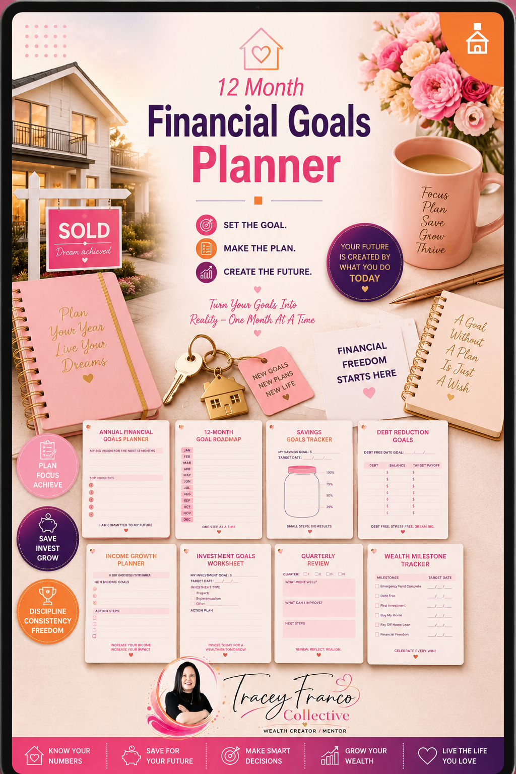 12 Month Financial Goals Planner