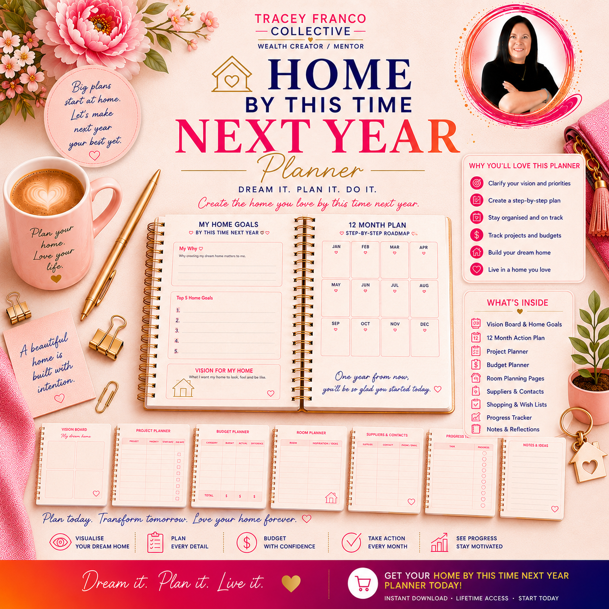 Home By This Time Next Year — 52-Week Planner